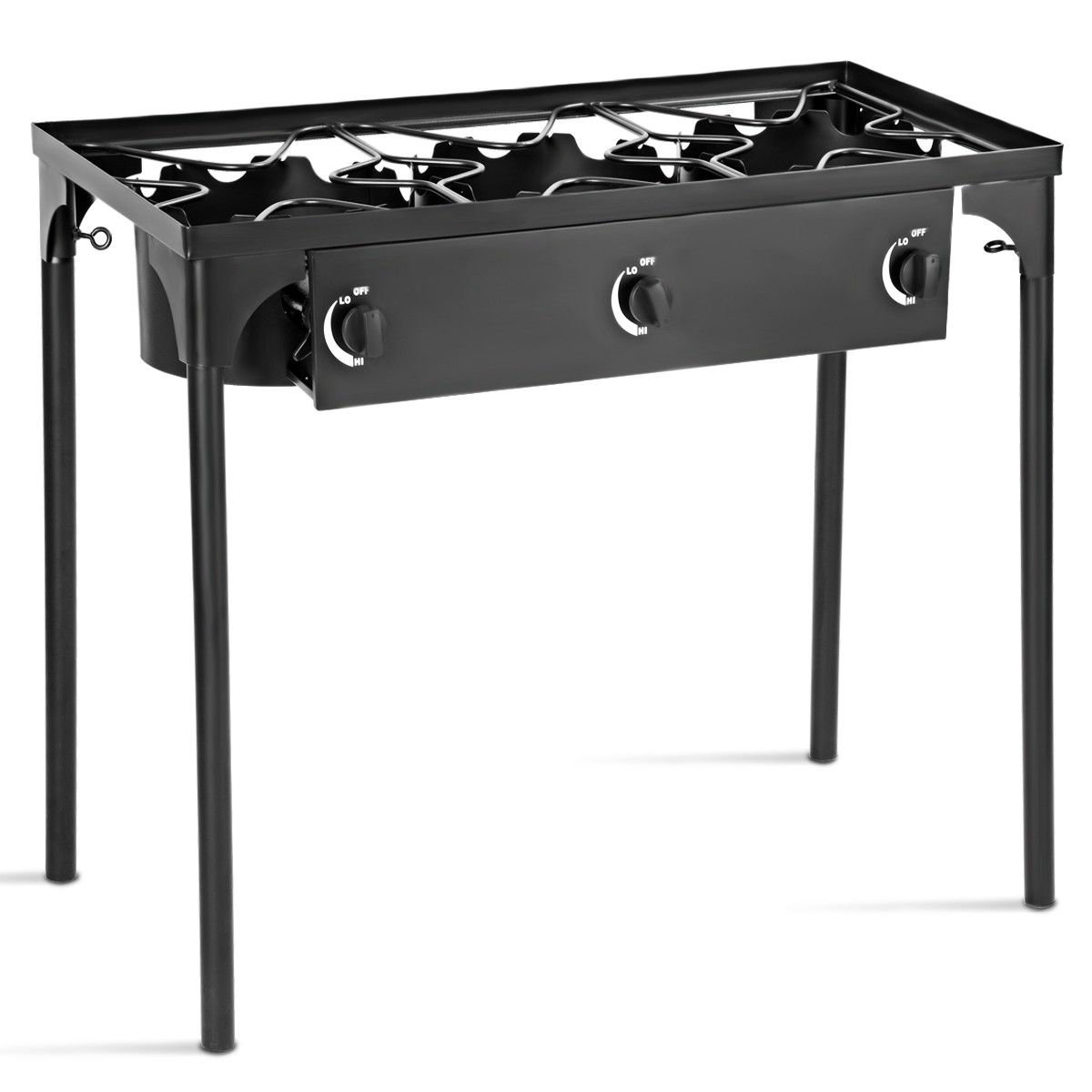 Premium Portable Propane 225,000-BTU 3 Burner Gas Cooker Cam