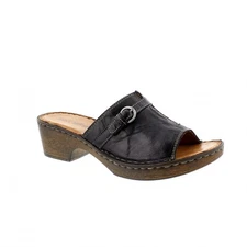 JOSEF SEIBER Woman’s Rebecca Slip On Clog Shoes Leather Black sz 38