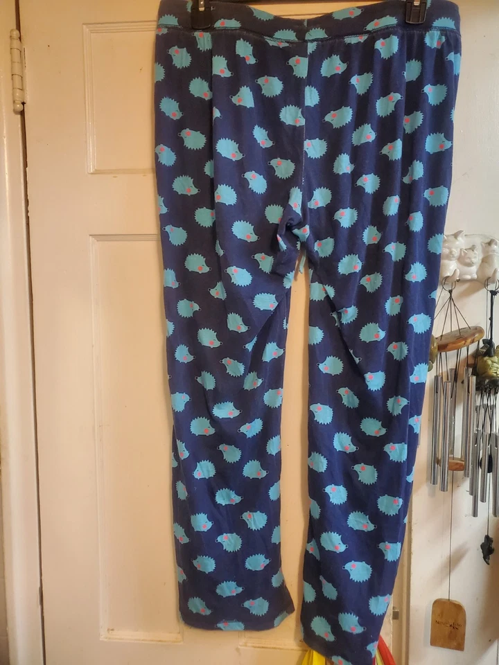 Conjunto de pijama y pantalones Joe Boxer azul con estampado de erizo talla XL junior para mujer Foto 4 de 4