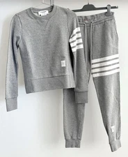 Thom Browne Jersey 4 Bar Sweatshirt And Sweatpants Set Women’s Size 38
