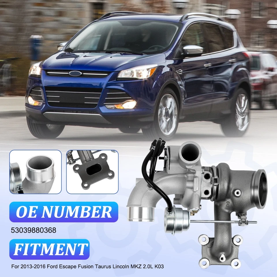 Turbo Turbocharger For 2013-2016 Ford Escape Focus Fusion Taurus Lincoln MKC MKT - Изображение 2 из 4