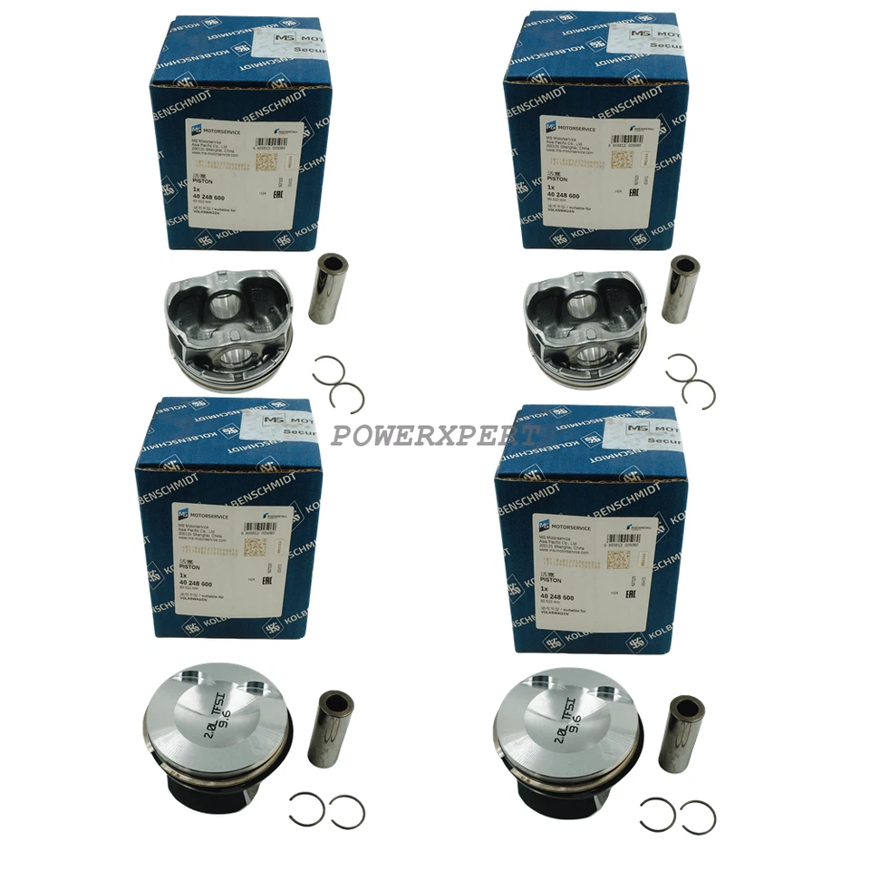 KS Pistons&Rings Assembly Set STD OEM for 2010 AUDI A3 TT A5 Q5 quattro 2.0TFSI - Image 2 of 4