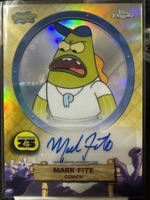 Topps Chrome Spongebob 25th Anniversary Auto - Coach - Mark Fite