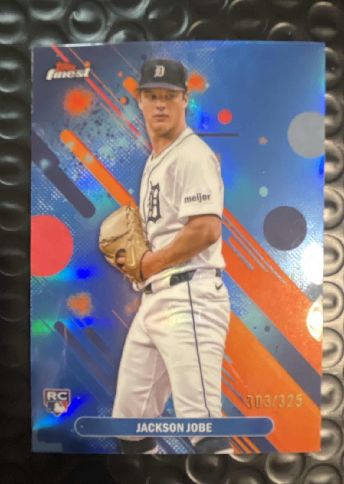 2025 Topps Finest - Common Jackson Jobe #35 Sky Blue Refractor /325 (RC)