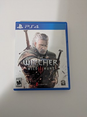 The Witcher 3 III Wild Hunt Sony PS4 Complete W /Soundtrack CD, Map, Etc