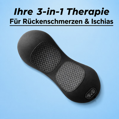 Ischias Massager 3-in-1 (Vibration+Wärme+Traktion) gleichzeitig