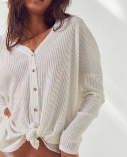 Women Cotton On Sweater Ivory Viscose L