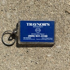 Original Volvo Service Shop Keychain Vintage Used Nice 240 740 940 Traynor's