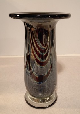Vintage Signed John Bingham 7.5'' 6Art Glass Vase
