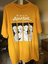Nickelodeon Avatar The Last Airbender Men's Extra Large Yellow T-Shirt