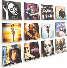 12 Pack Vinyl Wall Mount Shelf 12" Vinyl Record Holder Clear Record Shelf