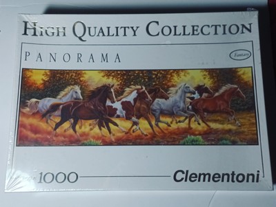 [NEW] Clementoni Panorama 1000-Piece Puzzle - Running Hourses 31300 - 38.5''x13''
