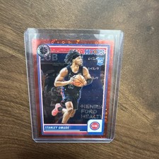 Stanley Umude 2023-24 Panini NBA Hoops Premium Stock RC Red Disco SP /149