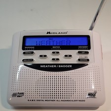 Midland WR-120EZ NOAA Weather Alert Radio SAME Digital Emergency Alarm