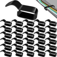 15 Pack Trailer Frame Wire Clips Black Push-On Chassis 3/8'' 