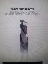 Misenheimer #345-1580 Solid Carbide Mortise Compression Bit - 1/2" diameter