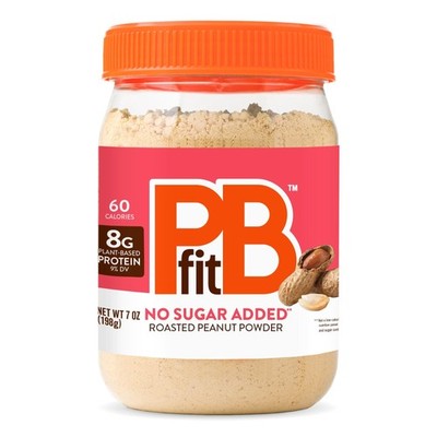 PBfit 7 Ounce No Sugar Added Peanut Butter Powder, 7 (Pack of 1) 