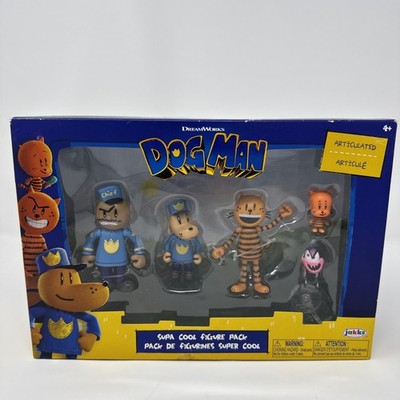 Dog Man-Movie Action 5ct Figures-Multipack