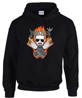 Judas Priest Rock Music Logo schwarz Hooded Kapuzenpullover -31400