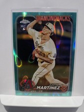 2024 Topps Chrome - Justin Martinez #159 Aqua Lava Refractor /199 (RC)