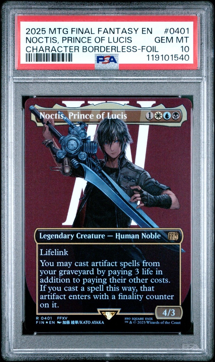 Noctis, Prince of Lucis (Borderless) Final Fantasy Foil for