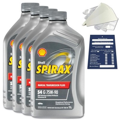4 Liter original Shell Spirax S4 G 75W-90 Getriebeöl 5011987176737 VW 501.50