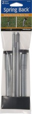 Reflective driveway marker stake with spring.