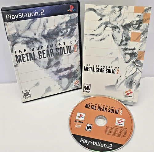 THE DOCUMENT OF METAL GEAR SOLID 2 (PS2, CIB, 2002, KONAMI) TESTED!