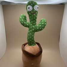 Dancing Cactus Talking Plush Toy with Lights, Mimics Words and Sounds