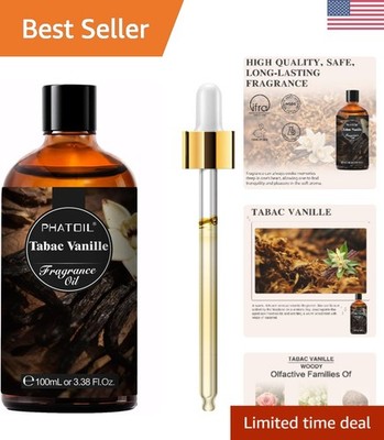 Tabac Vanille Essential Oil 100ml - Perfect for Candle, Soap Making, and More
