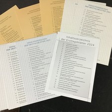 ETB Inhaltsverzeichnisse der Jahre 1998 - 2025 - zur Auswahl - 1 Euro/St&uuml;ck