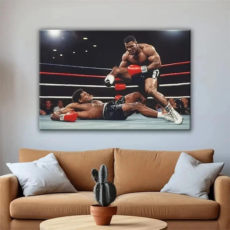 Iron Mike Tyson Canvas Painting Print Picture Wall Framed Art 24x36 Boxing - Image 2 of 3