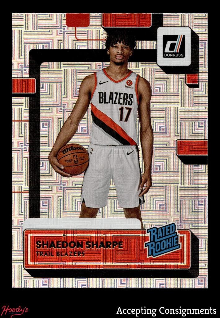 2022-23 Donruss Choice #207 Shaedon Sharpe RC RATED ROOKIE BLAZERS