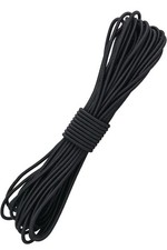 25 YARDS 1/8" BLACK NYLON STRETCH CORD RUBBER CORE ELASTIC LINE USA MADE