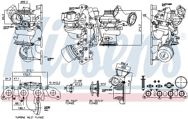 Turbolader Abgasturbolader FüR Volvo S60 II Cross Country S80 S90 V40-image