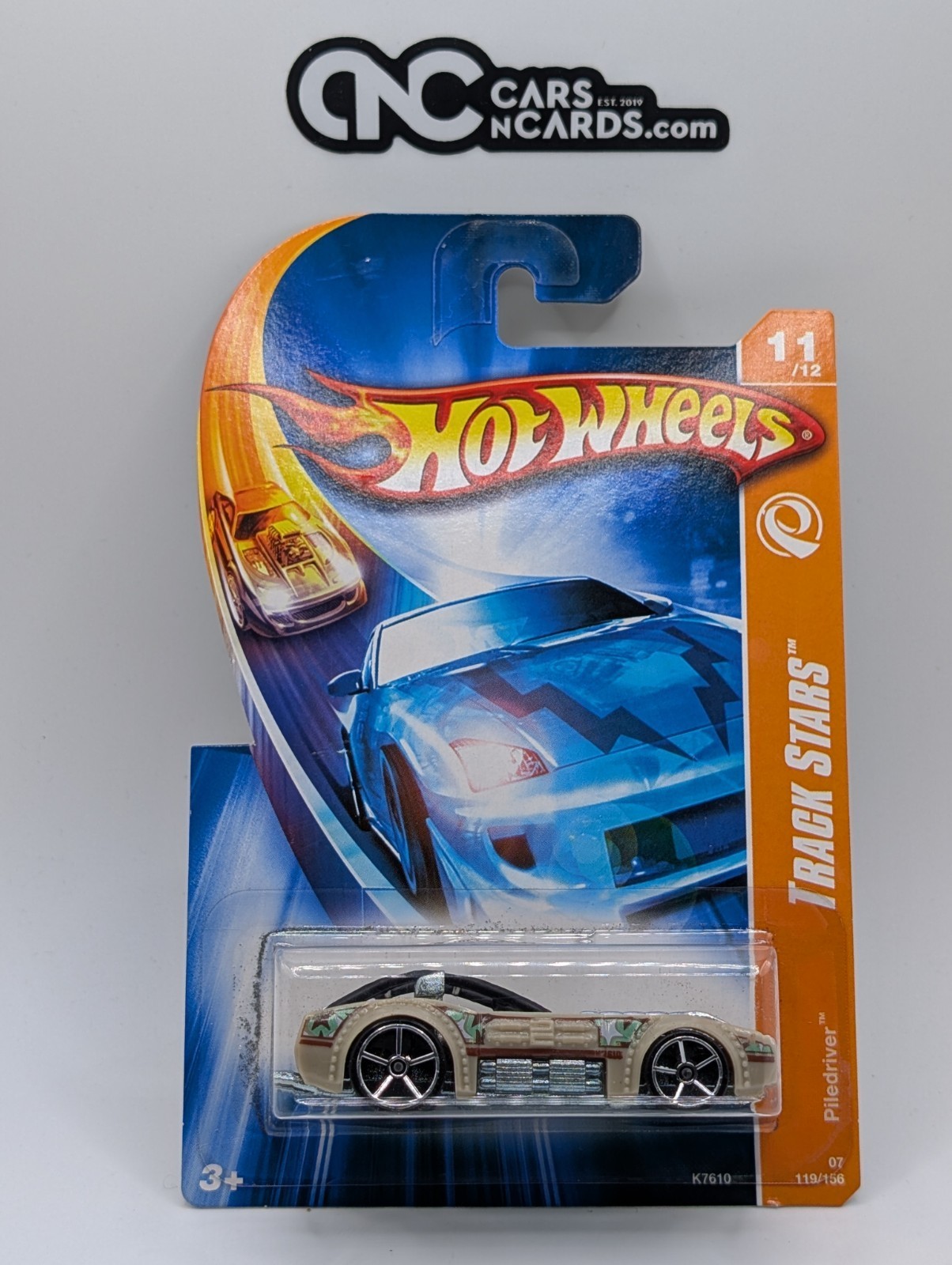 2007 Hot Wheels Track Stars 11/12 Piledriver Beige 119/156 (Soft Corners)