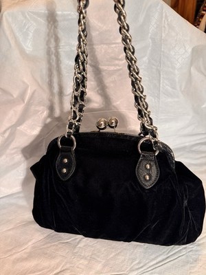 Nine West Black Chain Accents Shoulder Bag Silver Hardware  display picture 1