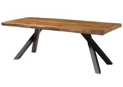 Baumkantentisch Mango 220x100 natur A-Gestell anthrazit matt FREEFORM 5