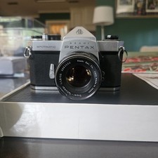 Asahi Pentax Spotmatic SP 35mm SLR Camera w/ Super-Takumar 55mm f/1.8 Lens