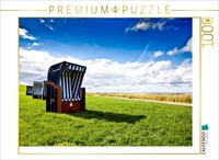 Calvendo Puzzle Strandkorb 1000 Teile Puzzle Quer | 1000 Teile Lege-GrößE 64X48C