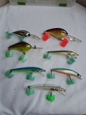 Estate SALE find. Fishing hard bait Lures 7 in bundle 