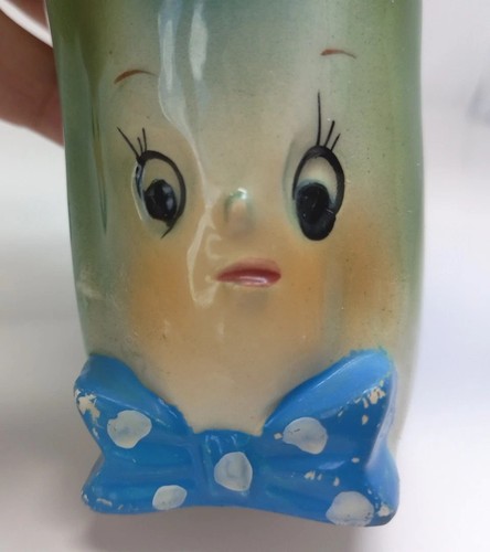 Lote de 2 cocteleras antropomórficas Japón caprichosas años 60 fecha 25 de diciembre 1965 regalo 4" - Imagen 10 de 16