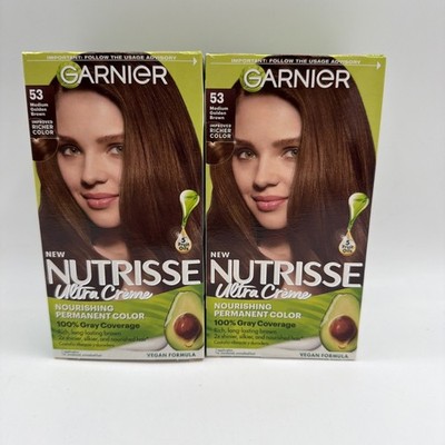 Garnier Nutrisse Creme Kit 53 Medium Golden Brown 2 Pack