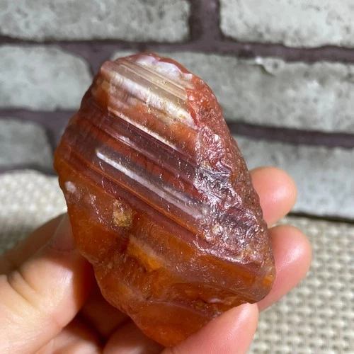 Raw Carnelian Stone Rough Red Agate Gemstone Mineral Specimen 134g d41