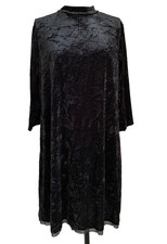 Simply Vera Wang Crushed Black Velvet Plus Size dress