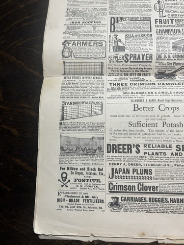 The Country Gentleman Magazine Paper 1895 Adds Articles $45 Carriages Horses+ - Picture 12 of 22