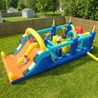 Commercial Inflatable Bounce House with Slide & Blower Kids Large Bouncer Castle