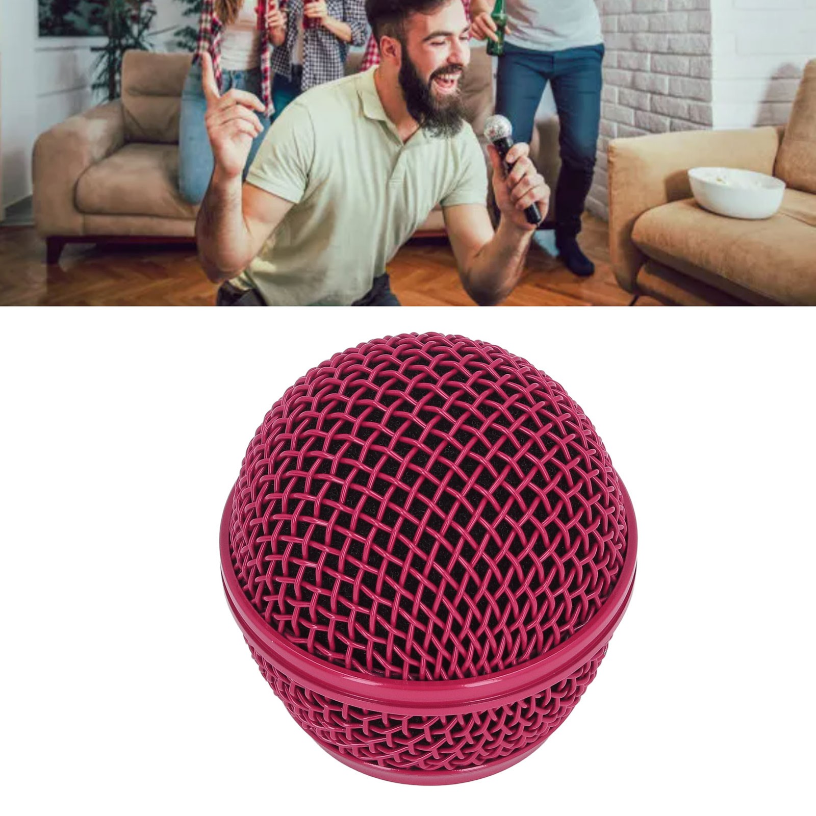 Mic Grille Replacement Durable Mesh Head For SM58S Microphones Excellent