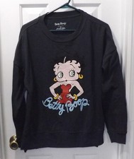    BETTY BOOP GRAY PULLOVER SWEATSHIRT SIZE M