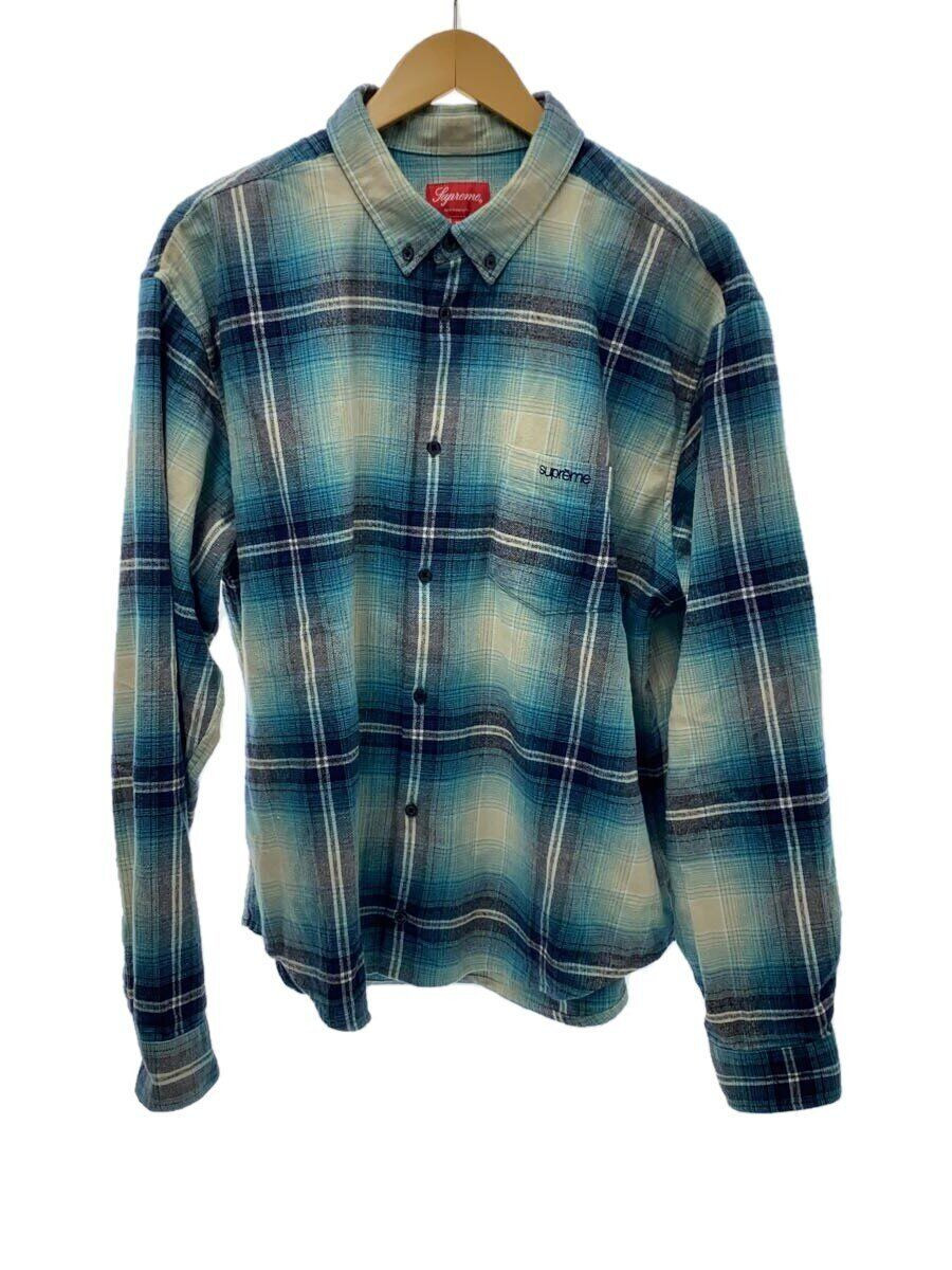 Supreme long sleeve shirt XL cotton Blue check Used | eBay